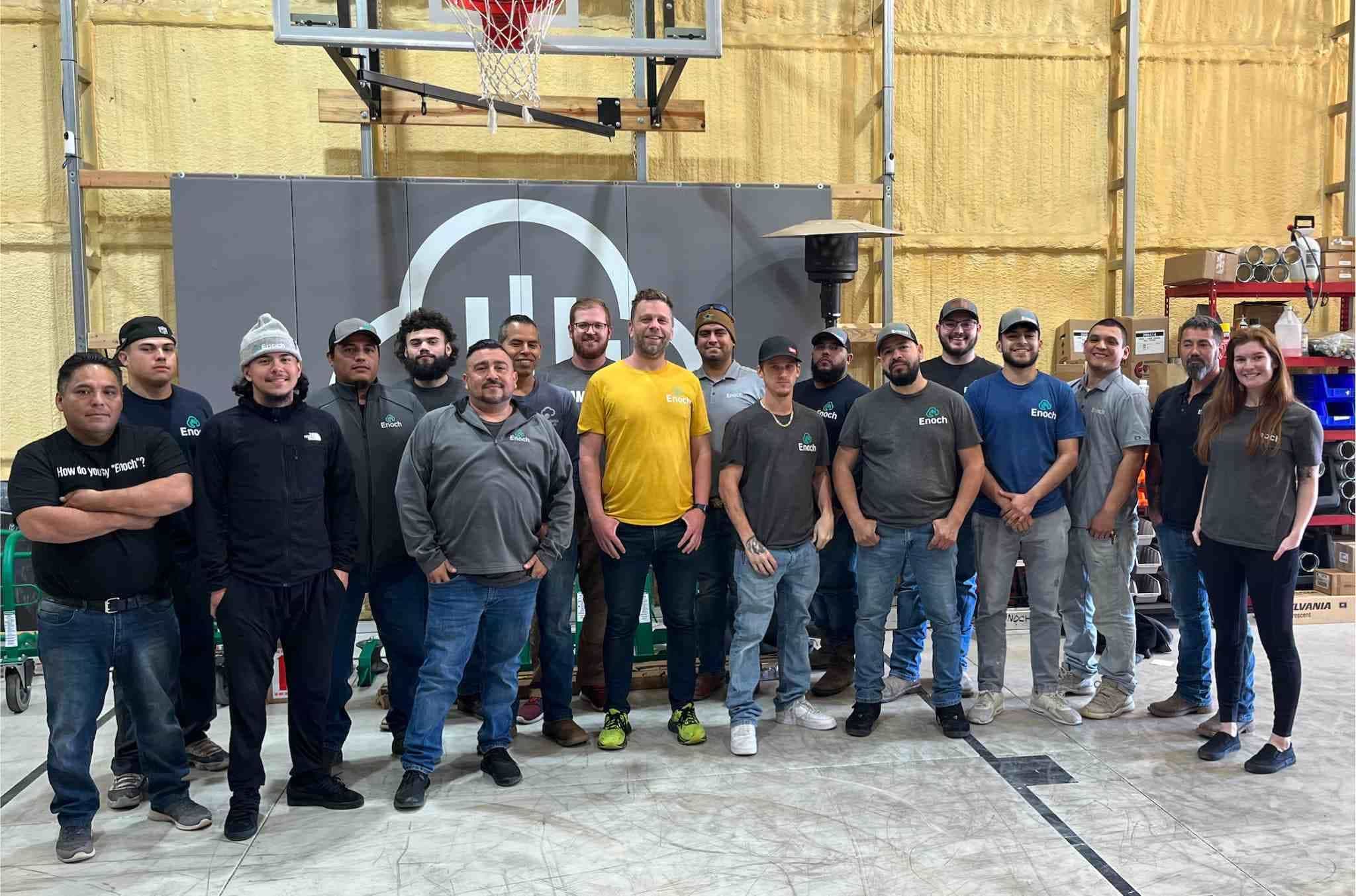team in warehouse