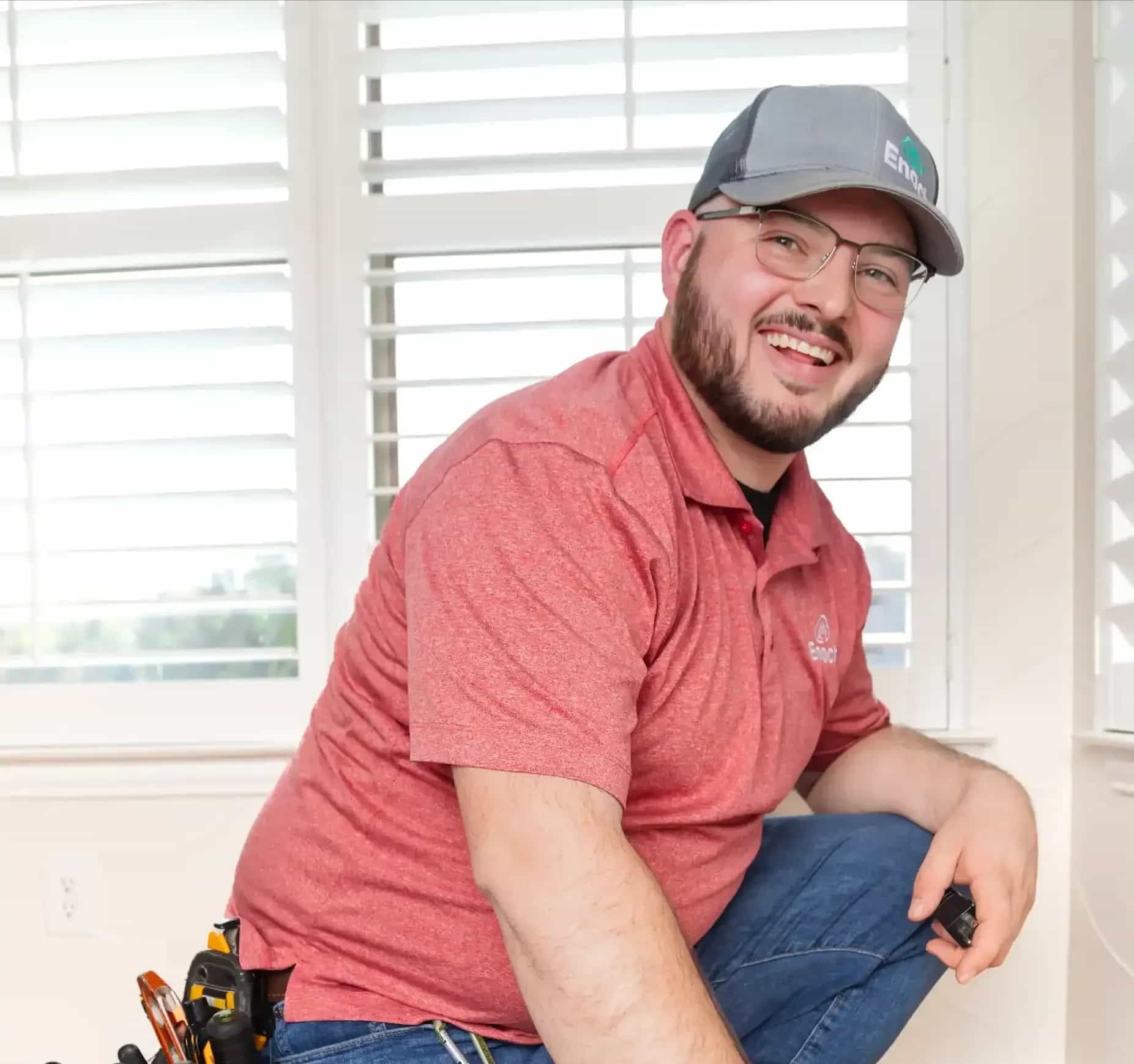 Electrician working on switches and outlets