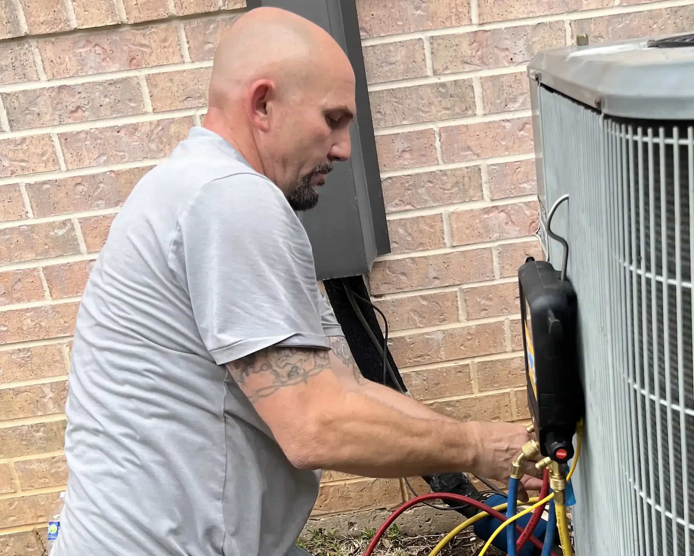HVAC system replacement by Team Enoch technician