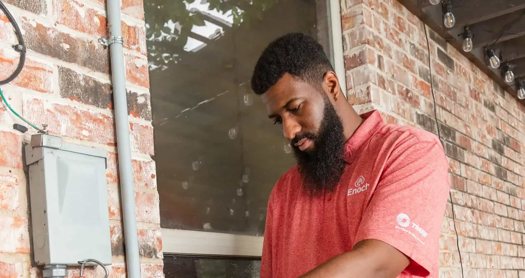 New Construction Wiring by Team Enoch technician