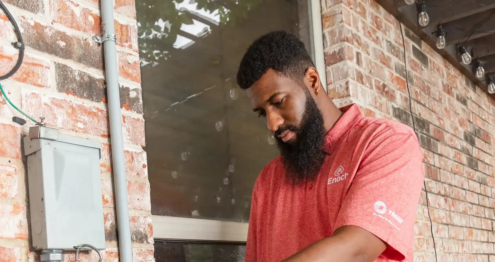 New Construction Wiring by Team Enoch technician