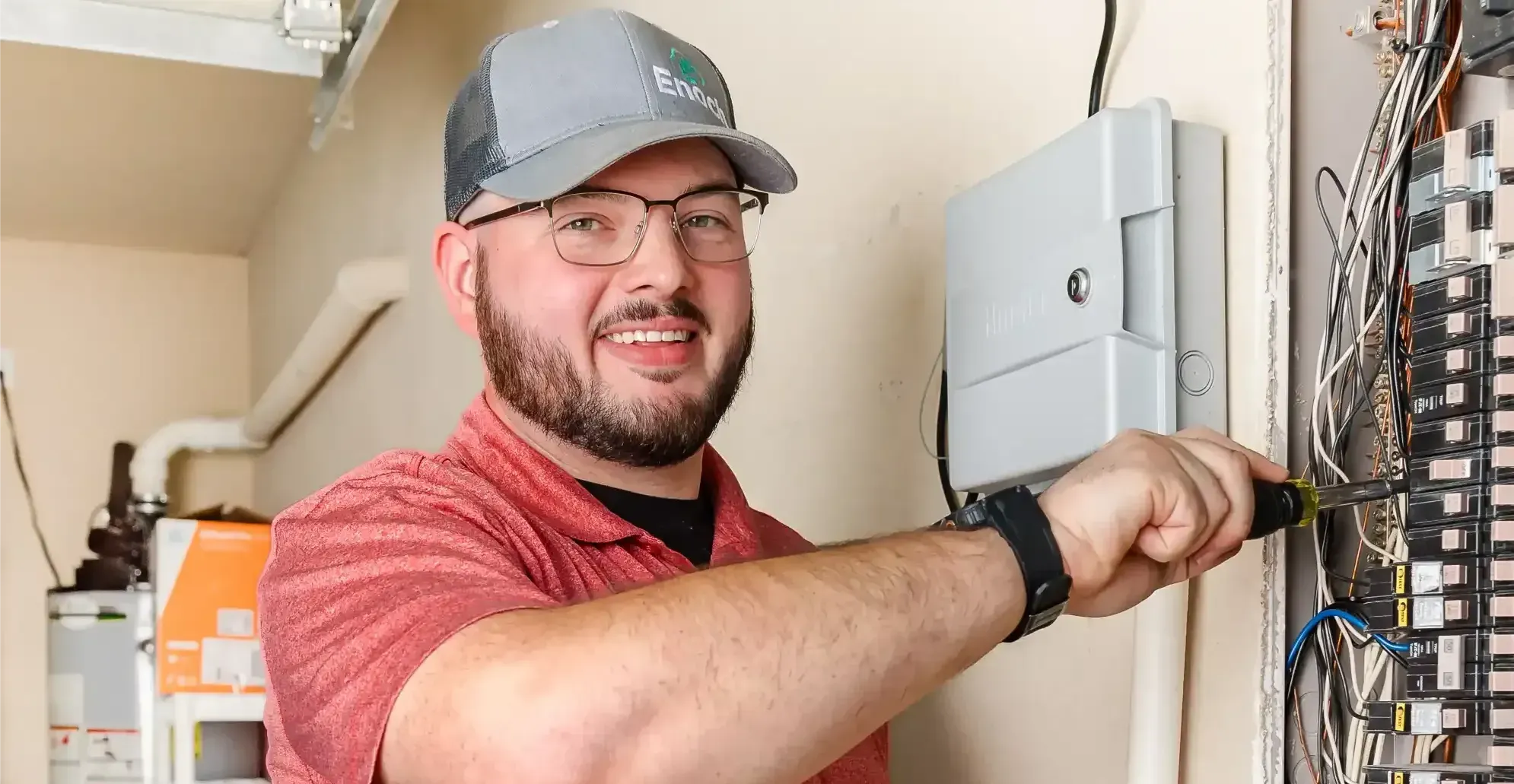 Electrician Installing Electric Switches